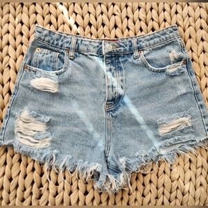 Denim Distressed Women Shorts